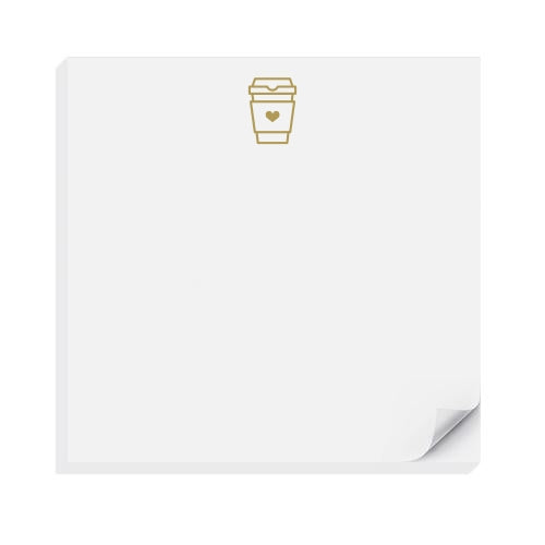 Chunky Charmpad Notepad - Coffee To Go - Freshie & Zero Studio Shop