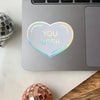 You Wish Conversation Heart Holographic Sticker - Freshie & Zero Studio Shop