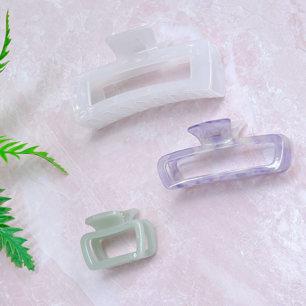 Modern Eco-Friendly hair Clip: Mixed Lilac - Freshie & Zero Studio Shop
