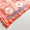Organic Cotton Nashville Embroidered Bandana ~ Grapefruit - Freshie & Zero Studio Shop