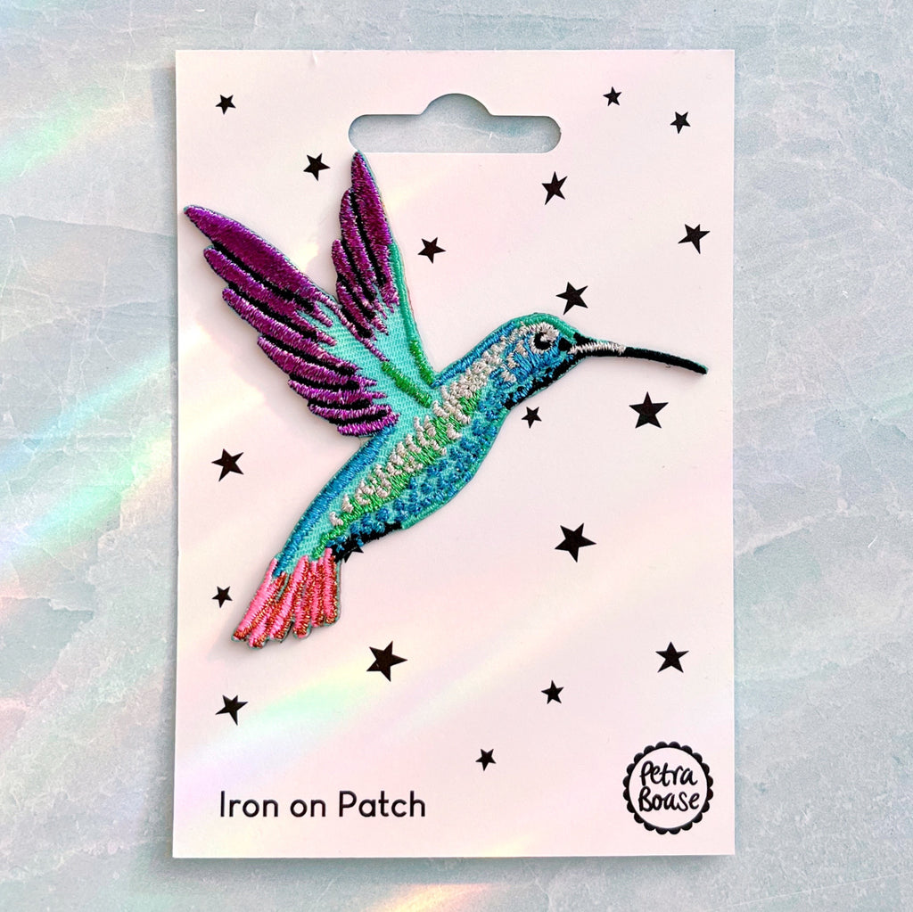 Iron on Patch - Hummingbird