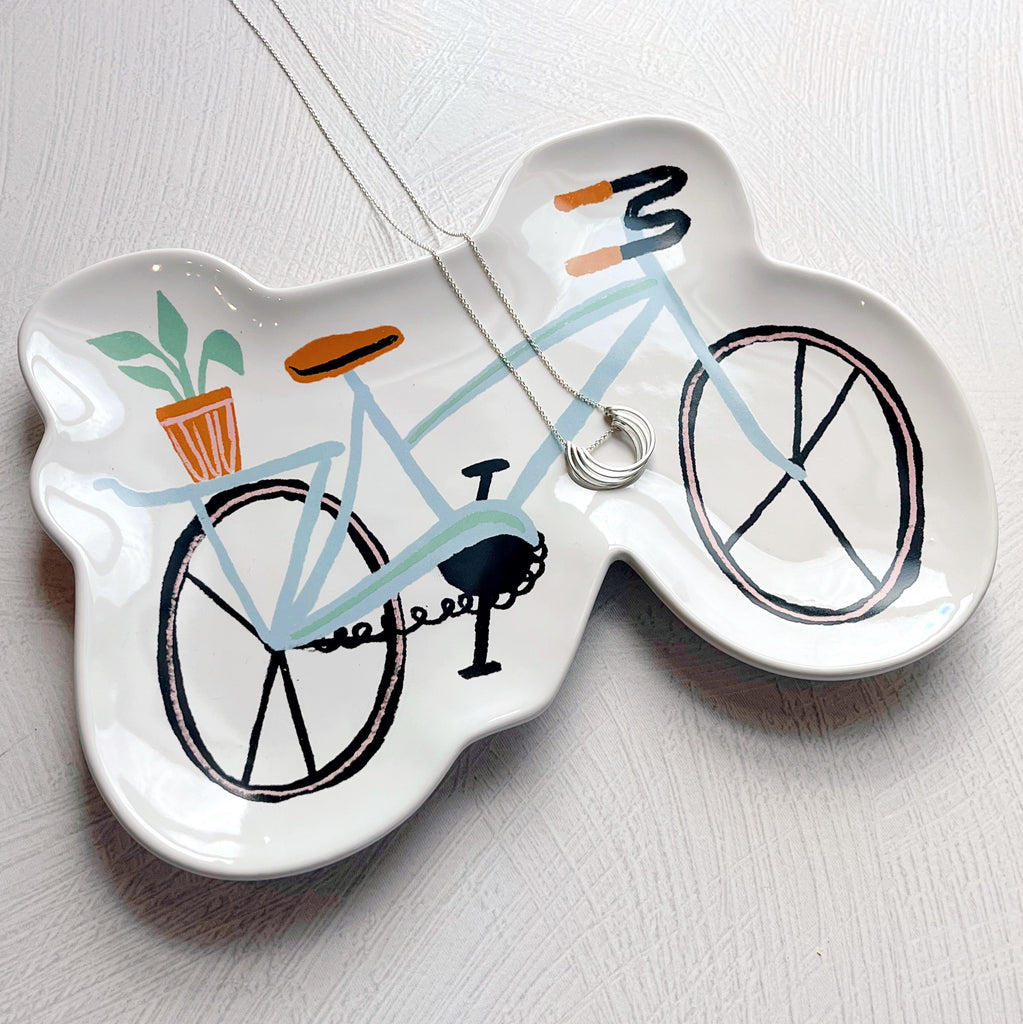 Trinket Dish by Danica Designs - Ride On Bicycle - Freshie & Zero Studio Shop