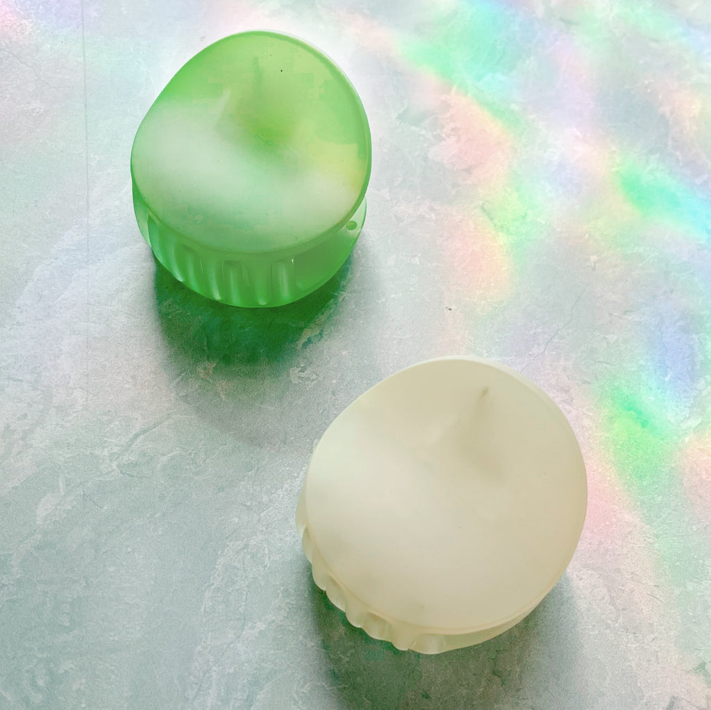 Minimalist Circle Hair Clip - Ice Lime - Freshie & Zero Studio Shop