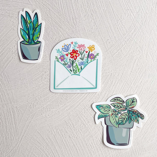 Snake Plant Sticker - Freshie & Zero Studio Shop