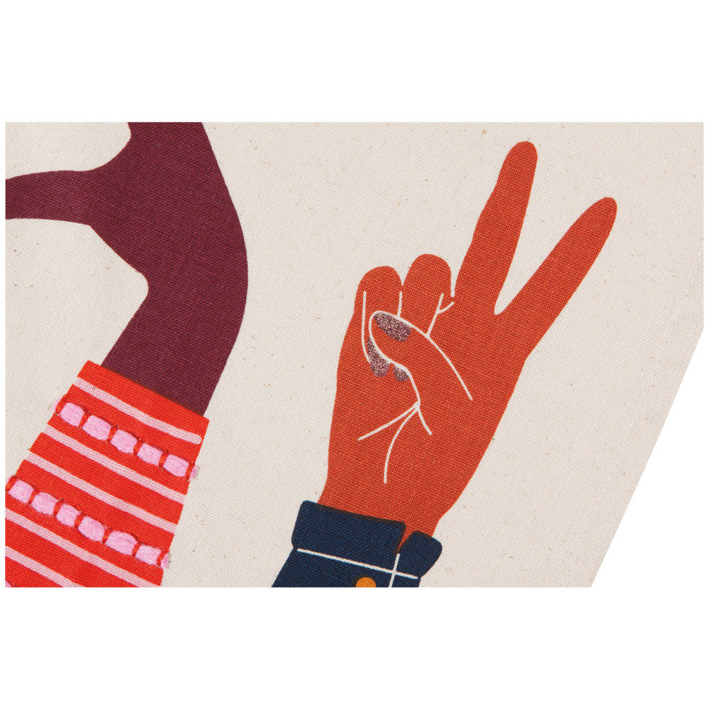 Cotton Dishtowel: Human Kind - Freshie & Zero Studio Shop