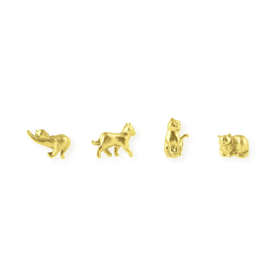Little Magnets: Gold Cats - Freshie & Zero Studio Shop