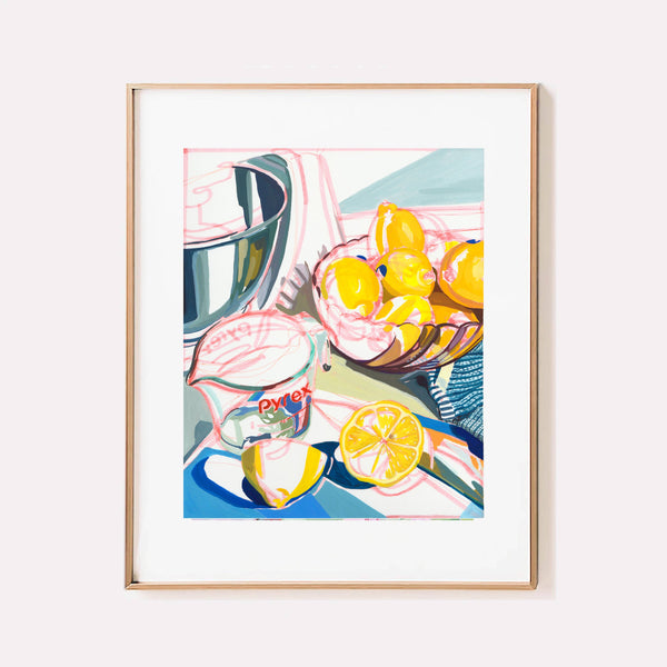 Anissa Riviere 8x10 Signed Art Print: Lemons - Freshie & Zero Studio Shop