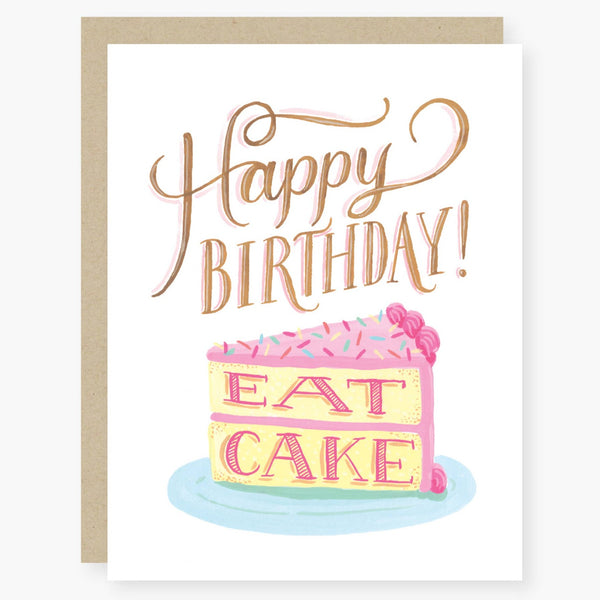 eat cake birthday card - Freshie & Zero Studio Shop