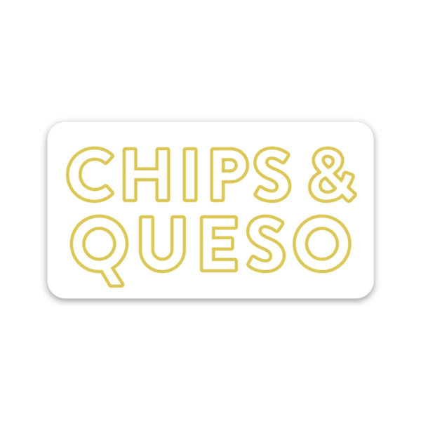 Chips & Queso Sticker - Freshie & Zero Studio Shop