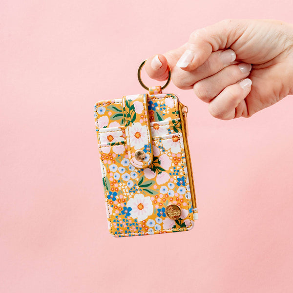Sweet Meadow Mustard Keychain Card Wallet - Mustard - Freshie & Zero Studio Shop