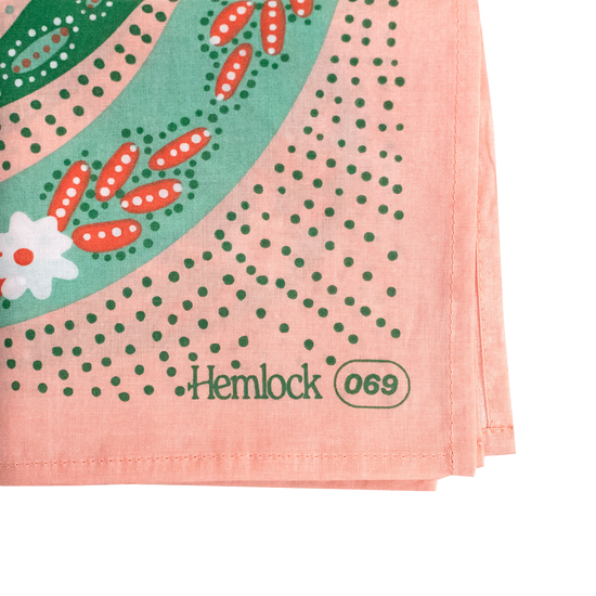 Hemlock Bandana: Snakes Pink - Freshie & Zero