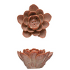 Flower Incense Holder Handmade Stoneware - Freshie & Zero Studio Shop