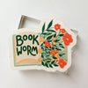 Bookworm Floral Clear Sticker - Freshie & Zero Studio Shop