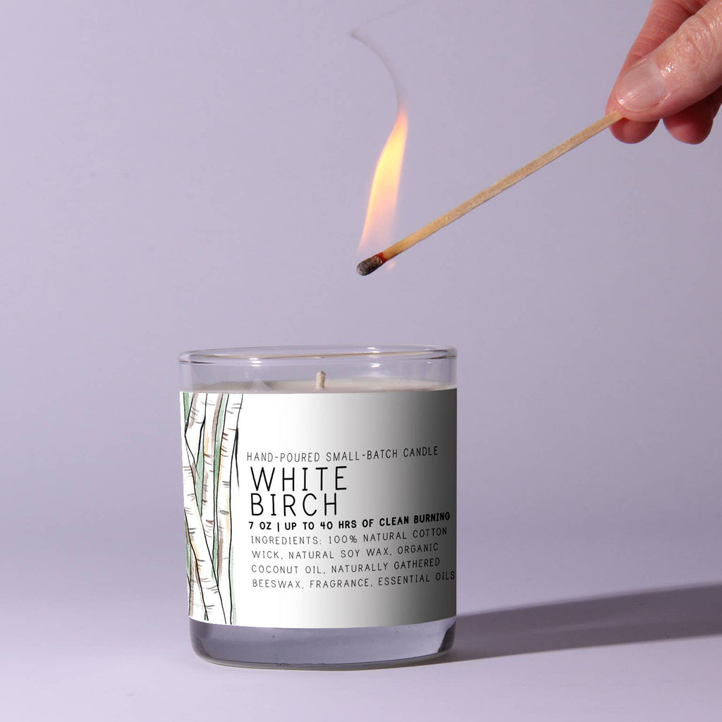 White Birch 7oz Just Bee Candle - Freshie & Zero Studio Shop