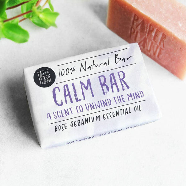 Calm Bar: Rose Geranium Soap by Paper Plane - Freshie & Zero Studio Shop