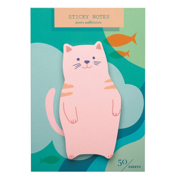 Sticky Notes: Pink Cat - Freshie & Zero