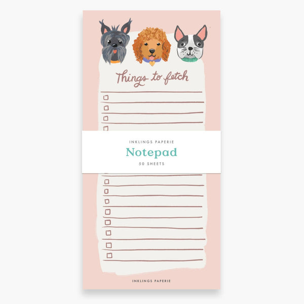 Fetching Dogs Notepad - Freshie & Zero Studio Shop