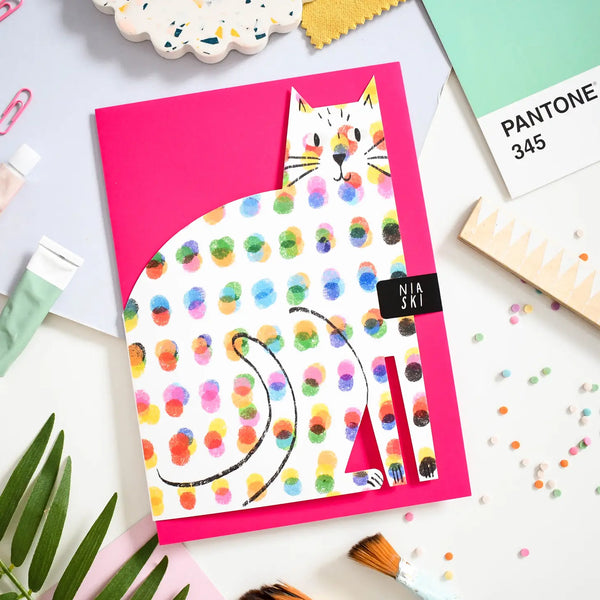 Spotted Cat - Greeting Card - Freshie & Zero Studio Shop