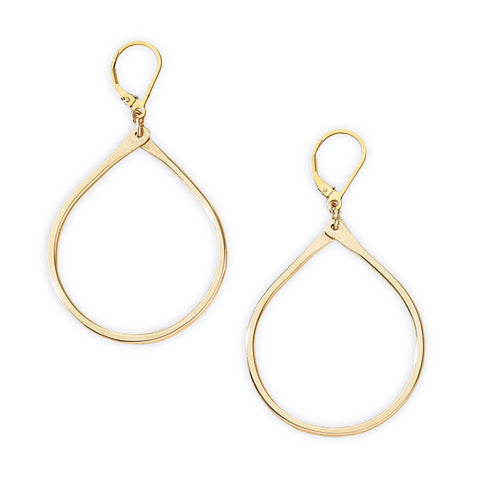 Freshie & Zero heavy drop earrings featuring large, elegant metal drops with intricate detailing, hanging from stylish hooks.