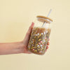 Strawberry Meadows Glass Coffee Cup by 1canoe2 - Freshie & Zero Studio Shop