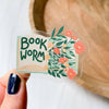 Bookworm Floral Clear Sticker - Freshie & Zero Studio Shop