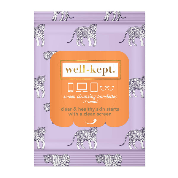 Screen + Glasses Cleansing Wipes - Tiger Pose - Freshie & Zero Studio Shop