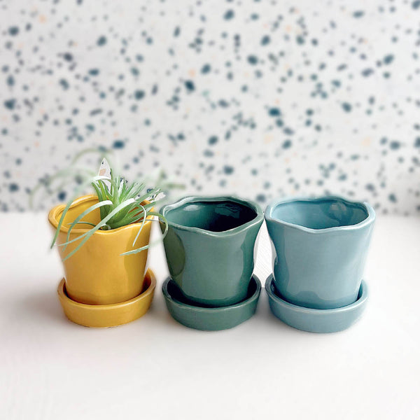 Mini Pot & Saucer by Danica - Freshie & Zero Studio Shop