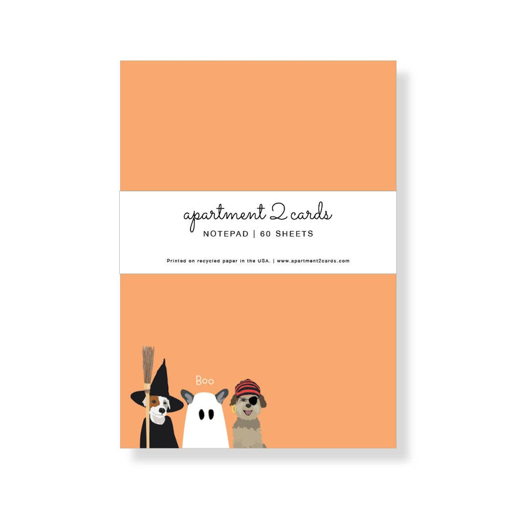 Halloween Pets Notepad - Freshie & Zero Studio Shop