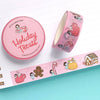 illustrated holiday christmas treats gingerbread house peppermint washi tape