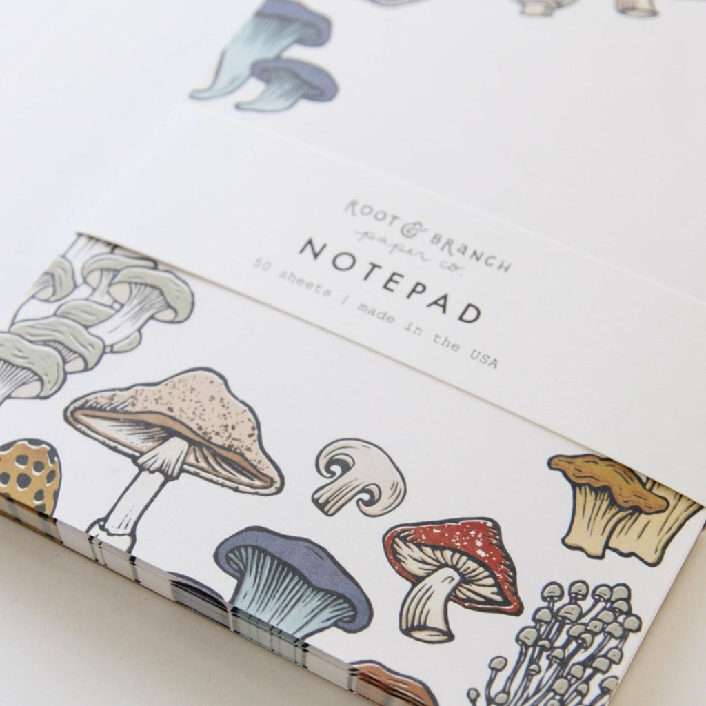 Root & Branch Notepad: Mushroom + Fungi - Freshie & Zero Studio Shop