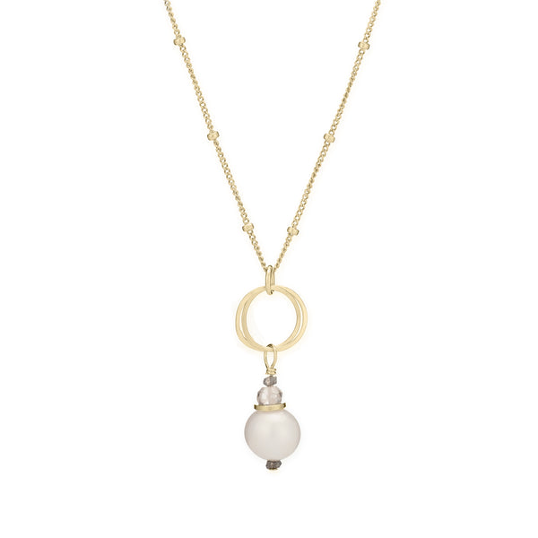 Audrey Necklace - White Pearl - Freshie & Zero