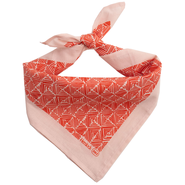 Hemlock Bandana: Poison Pink & Red - Freshie & Zero Studio Shop