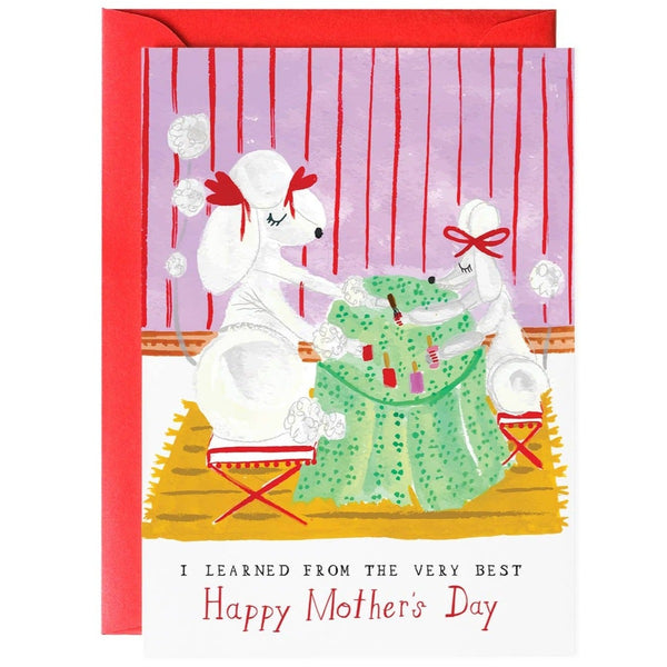 Poodle Mother's Day Card by Mr. Boddington's Studio - Freshie & Zero Studio Shop