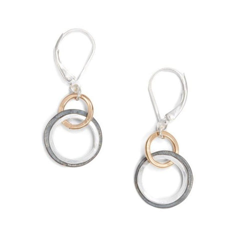 Freshie & Zero Storied earrings featuring intricate, handcrafted designs with gold-tone accents and dangling elements.