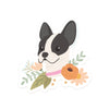French Bulldog Floral Sticker - Freshie & Zero Studio Shop