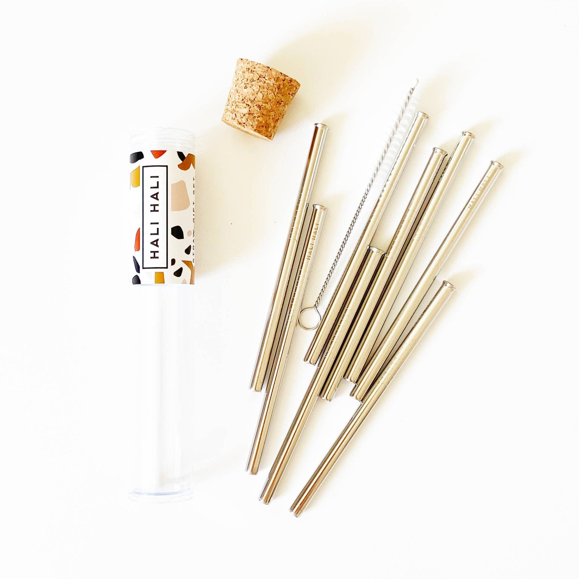 Set of 8 Reusable Cocktail Straws Freshie & Zero