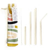 Variety Pack of 4 Reusable Straws - Silver - Freshie & Zero Studio Shop