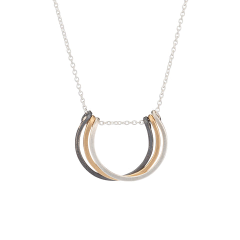 Mixed small honey petal necklace by Freshie & Zero featuring delicate flower-shaped charms on a fine chain.