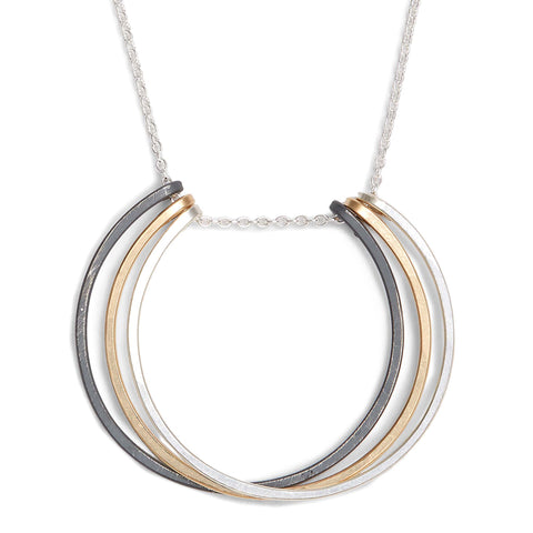 Mixed honey petal necklace by Freshie & Zero featuring delicate floral pendant on a fine chain.