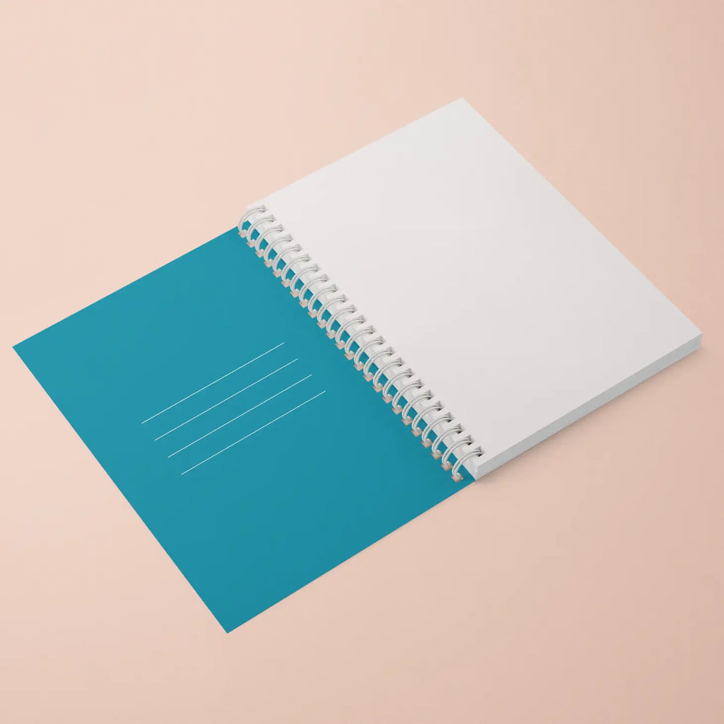 Modern Terrazzo Spiral Notebook - Blank Pages - Freshie & Zero Studio Shop