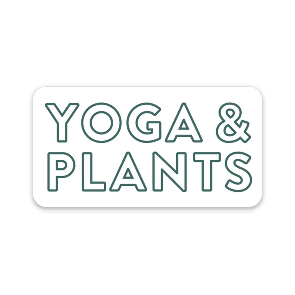 Yoga & Plants Sticker - Freshie & Zero Studio Shop