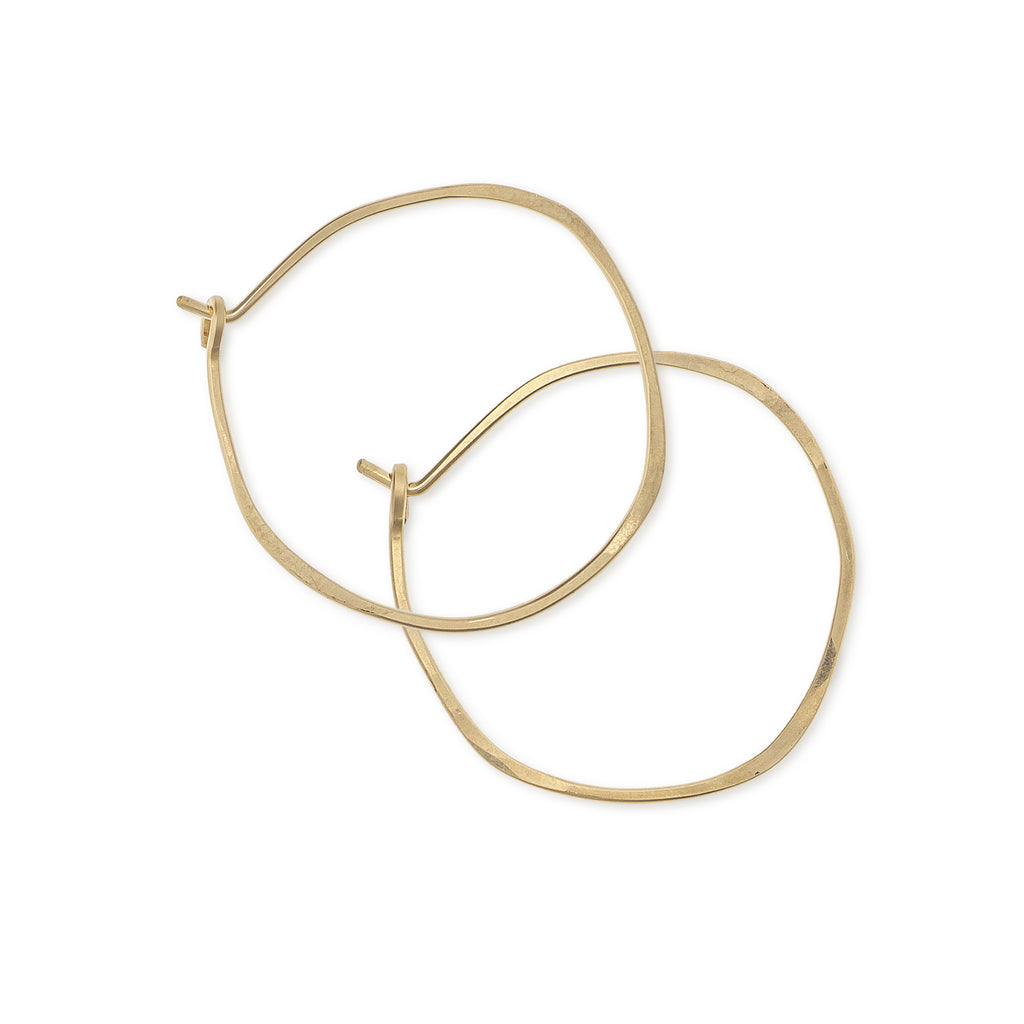 minimal organic circle hoops - small - Freshie & Zero