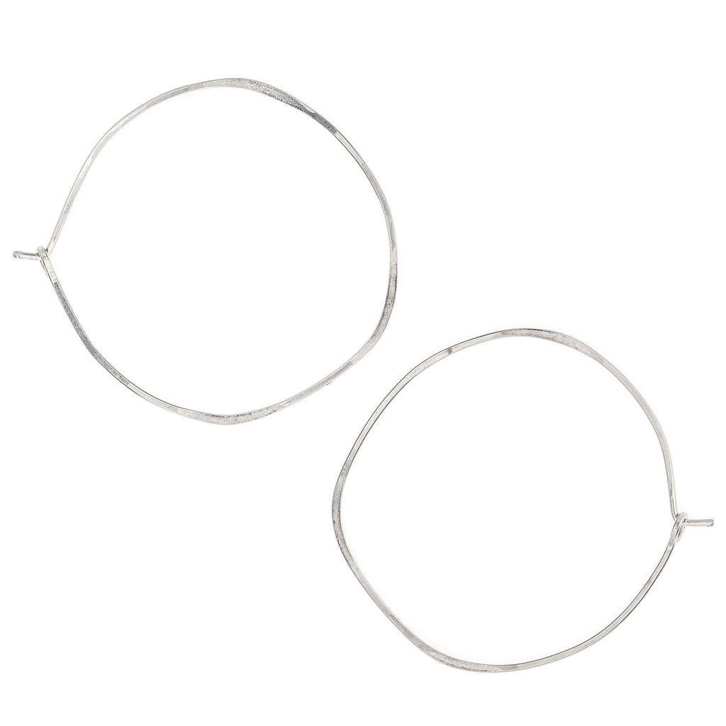 minimal organic circle hoops - large | Freshie & Zero