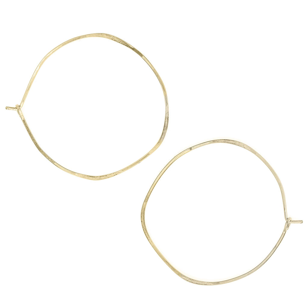 minimal organic circle hoops - large - Freshie & Zero