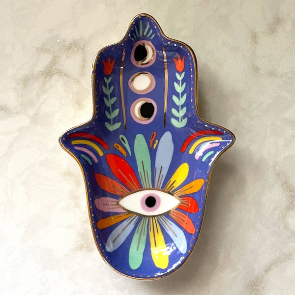 Trinket Dish by Idlewild: Hamsa - Freshie & Zero Studio Shop