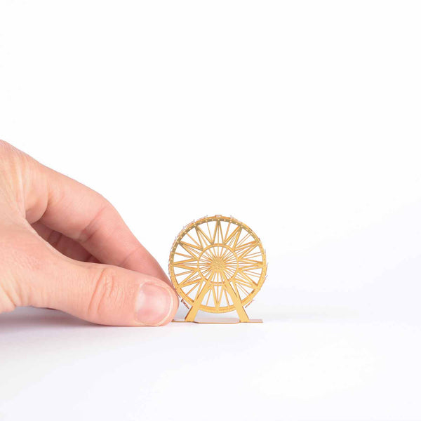 Brass 3D Terrarium Accessory: Ferris Wheel - Freshie & Zero Studio Shop