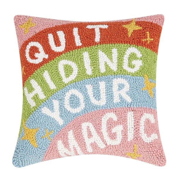 Quit Hiding Your Magic Hook Pillow - Freshie & Zero