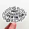 October: the Most Wonderful Time of The Year Sticker - Freshie & Zero Studio Shop