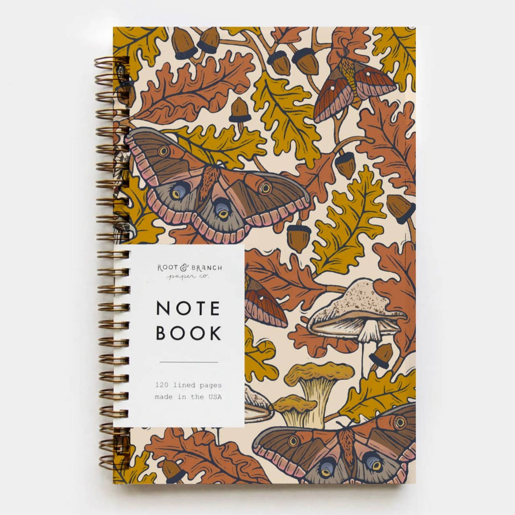 White Oak Spiral Bound Notebook - Freshie & Zero Studio Shop