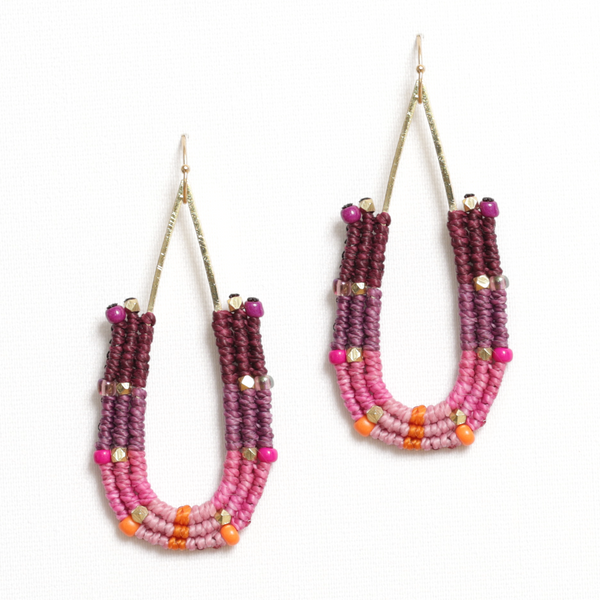 Paloma Earring in Sangria by Chelsey Greene - Freshie & Zero Studio Shop